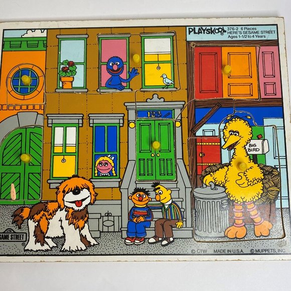 vintage children's wooden puzzles